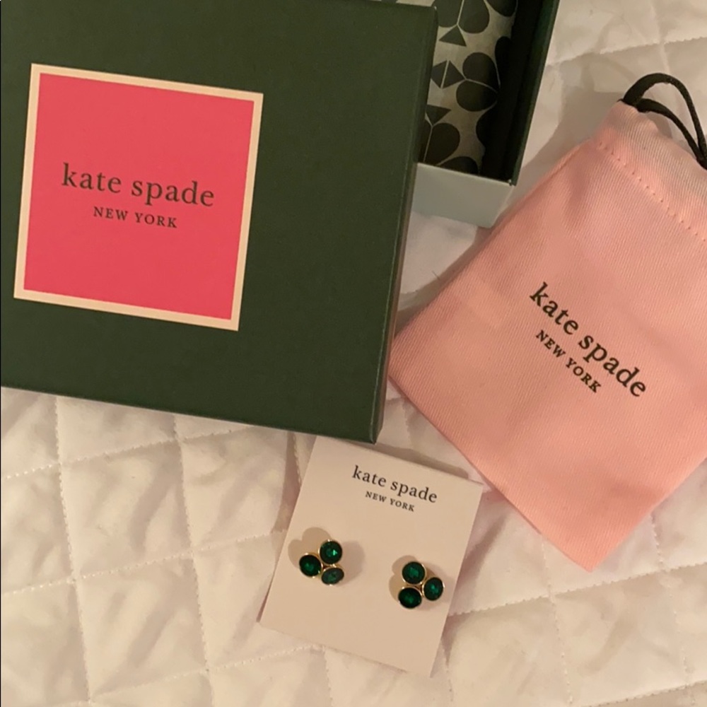 Brand new Kate Spade Emerald earrings!